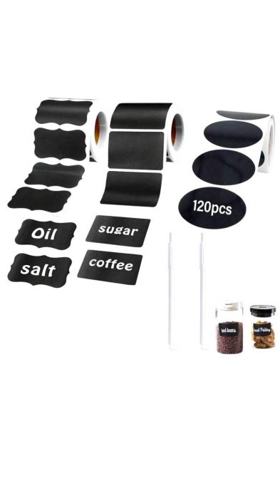 Set de 2 cleme tip banană pentru păr! Perfecte pentru cocuri sau updo-uri elegante Set de 120 de etichete negre reutilizabile, impermeabile, in forma speciala