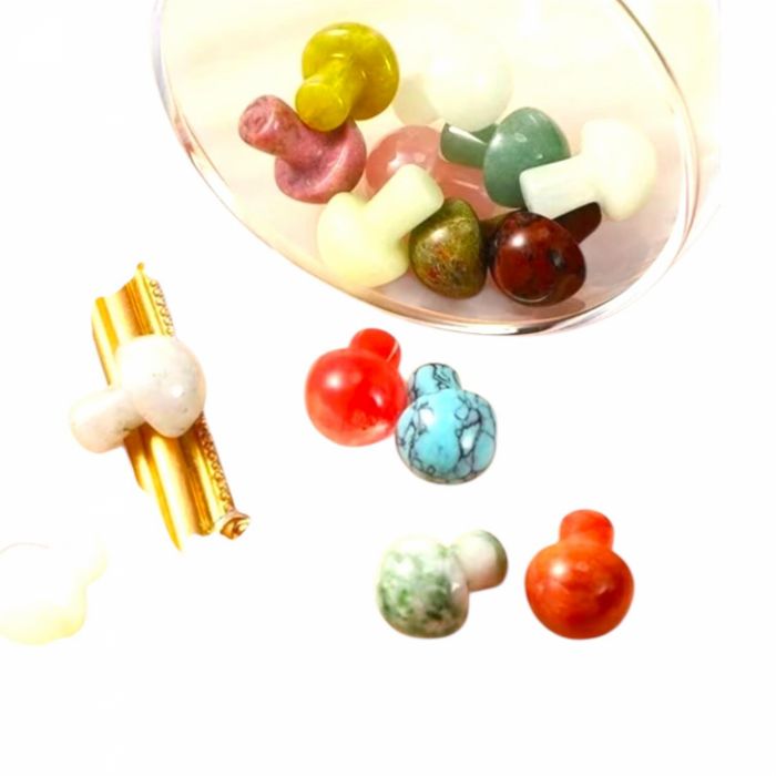 Set de 2 cleme tip banană pentru păr! Perfecte pentru cocuri sau updo-uri elegante Set de 5 ciuperci decorative din piatră vindecătoare, lustruită manual