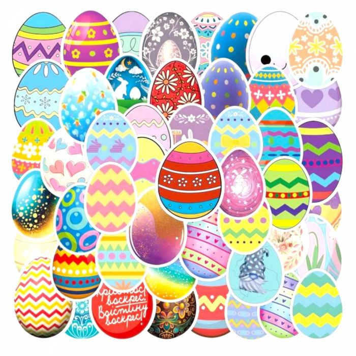 Set de 3 cleme de păr triunghiulare, în culori elegante: negru, alb și cafeniu Set de 128 stickere cu ouă de Paște și iepurași