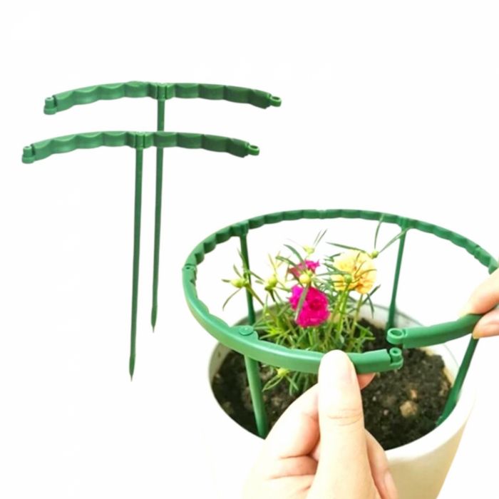 Foarfecă mică albă Suporturi semicirculare din plastic pentru plante în ghiveci