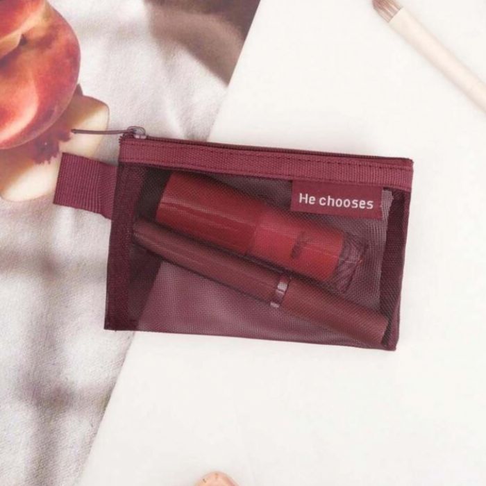 Genti si accesorii femei Geanta mini roșu-burgund pentru diverse accesorii