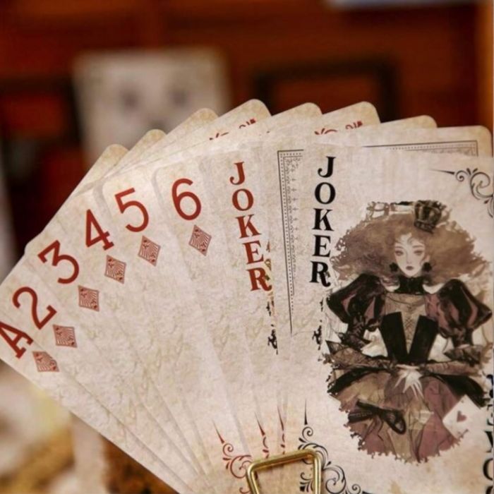 Rochie fetite lila cu volane Setul de cărți de joc Alice Series Retro Poker