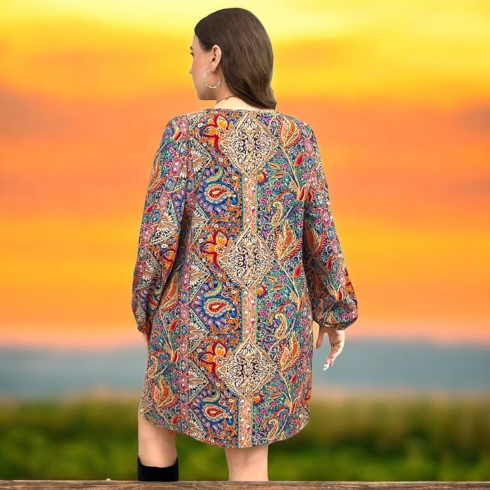 Rochie pentru alaptat Rochie cu imprimeu multicolor