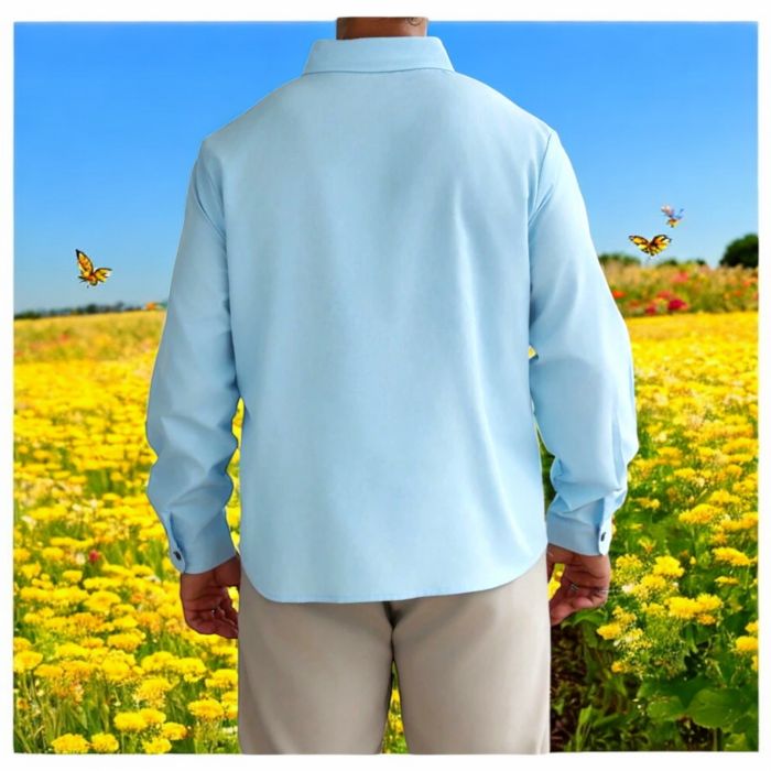 Papuci plaja barbati Camasa bleu barbati