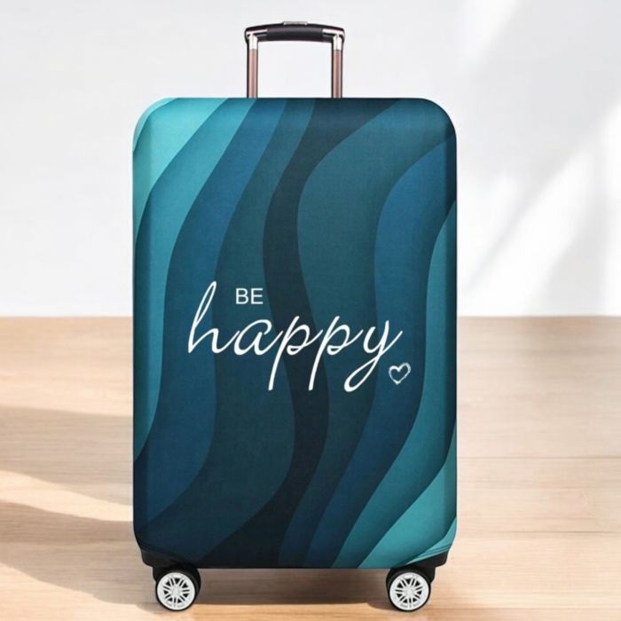 Decorațiune Halloween  Husă de protecție troler „Be Happy” – design modern & motivațional pentru călătorii vesele