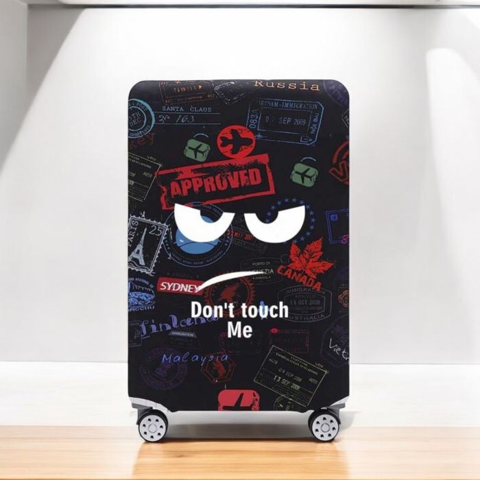  Husă troler „Don’t touch me” cu imprimeu de pașapoarte