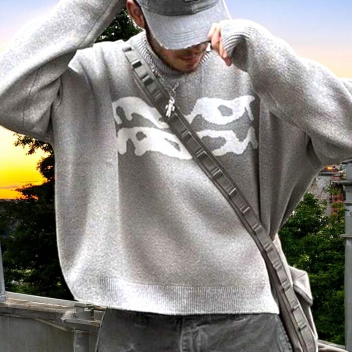 Jacheta neagra denim barbati Pulover gri bwrbati