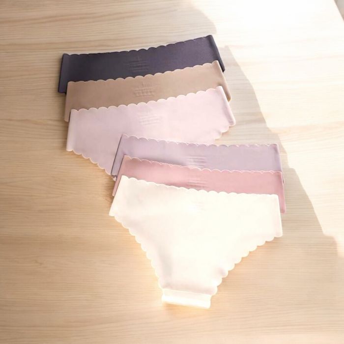 Compleu bleu casual Set 6 chiloti din microfibra 