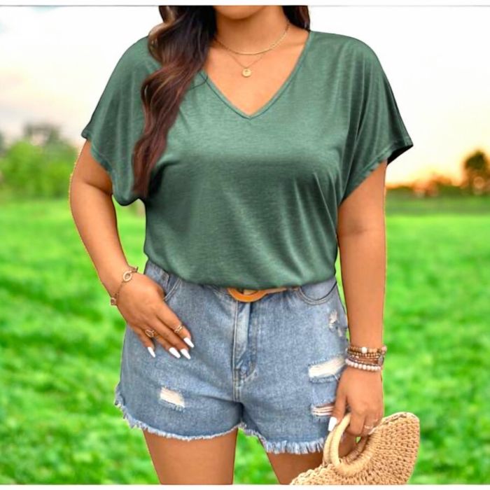 Rochie lunga verde cu imprimeu Tricou verde cu spate din dantela