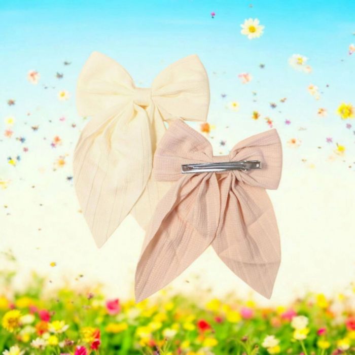 Set Brățări Boeme cu Floare de Soarelui și Perle – 4 Piese Agrafe de Par din Tesatura – 2 Buc, Fete, Uz Zilnic, Accesorii Chic