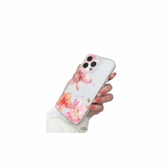 Husă telefon compatibilă Galaxy S 23  Carcasă Transparentă TPU cu Imprimeu Floral – Compatibilă cu Samsung A06
