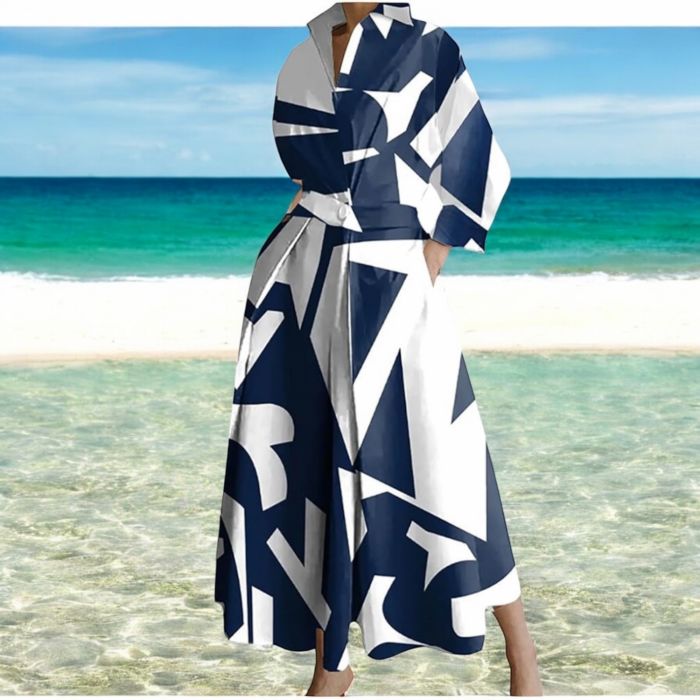 Papuci negri Rochie lunga multicolora