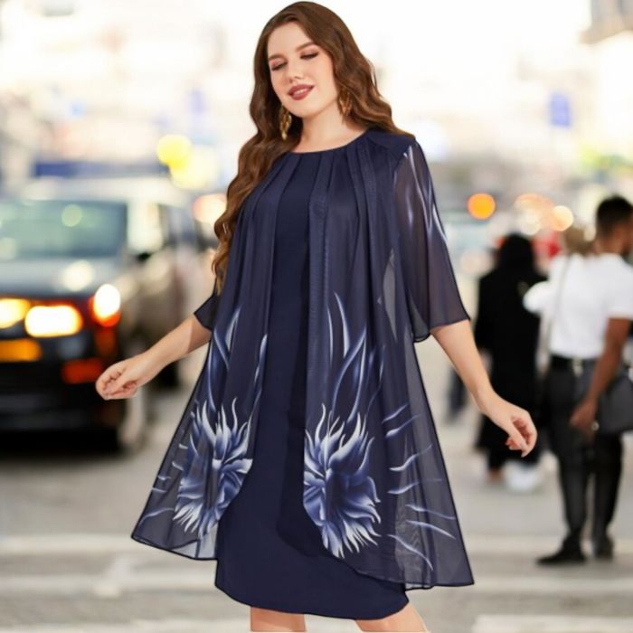 Papuci negri Rochie bleumarin 