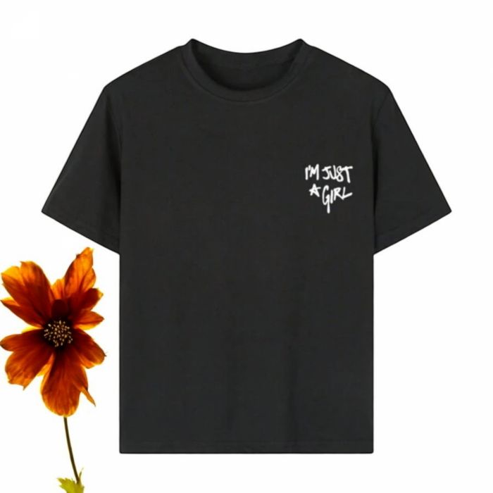 Colanti fete cu imprimeu Tricou negru fete