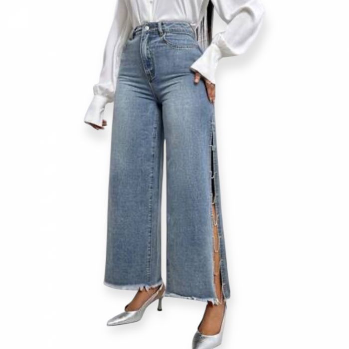 Ceas Regal dama ,cadran negru,curea metalica argintie,30mm Blugi femei cu lanturi