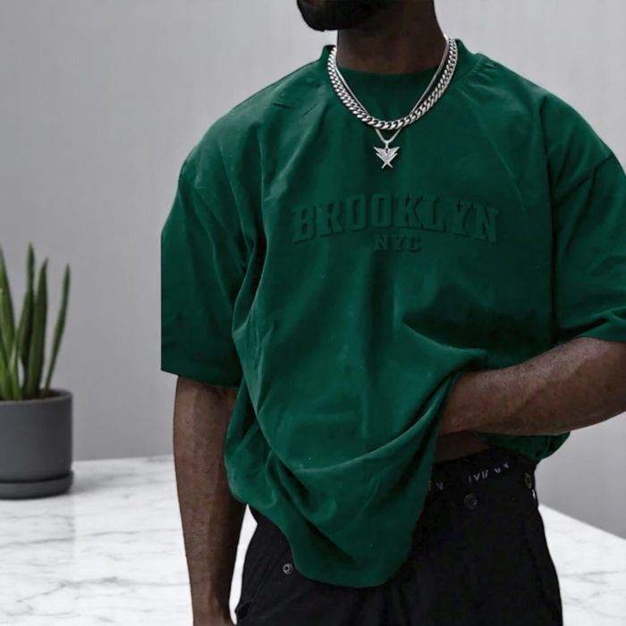 Sort de baie Tricou verde barbati