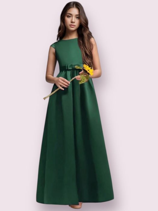 Rochie fetite lila cu volane Rochie lunga verde pentru fetite