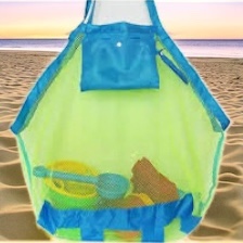 Set Sport-Casual 3 Piese Fete – Top, Pantaloni Scurți și Tricou Baseball „Competition” Geantă Plajă Tip Plasă – Pliabilă, Ușoară, Ideală pentru Jucării și Accesorii de Nisip