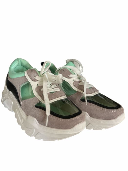 Geantă Tote de Toamnă-Iarnă cu Imprimeu Modern – Mare Capacitate, Fermoar și Pandantiv Decorativ Adidasi dama vernil