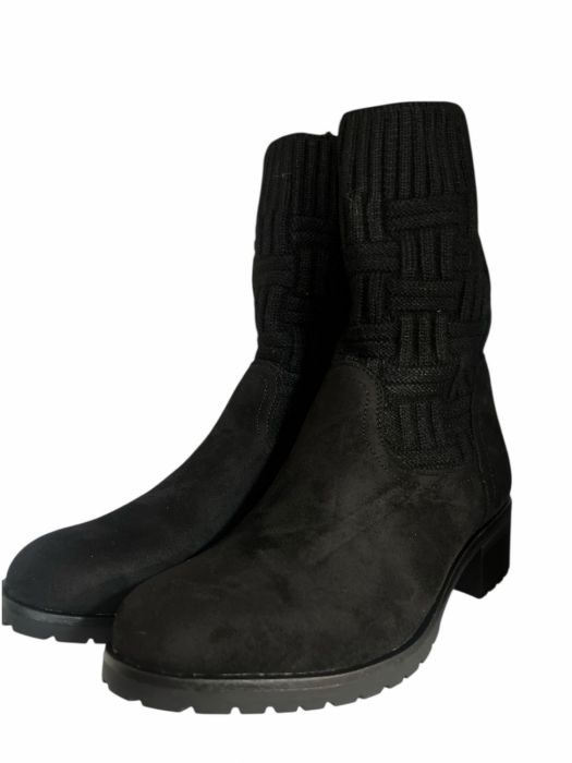 Papuci dama bej Ghete dama negre inlocuitor piele