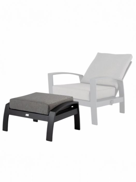 CASA,GRADINA & BRICOLAJ Scaun gradina/terasa, cu perne, Luxury gri antracit, 1loc, reglabil, 77x88x88cm