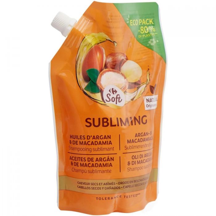  Rezerva sampon cu uleiuri de argan si de nuca de macadamia, 500 ml