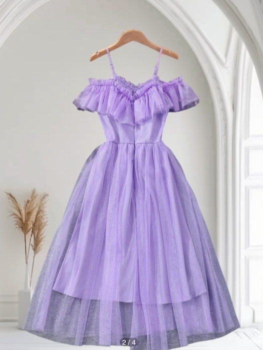 Set Ceas și Colier pentru Copii – Regal Kids, Roz cu Unicorni Rochie fetite lila cu volane