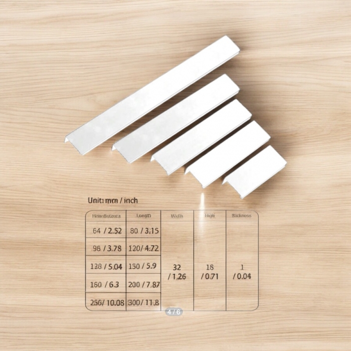 Foarfecă mică albă Set 2 manere pentru mobilier