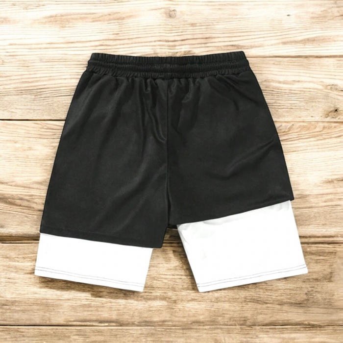 Compleu trening barbati Pantaloni scurți design 2 în 1