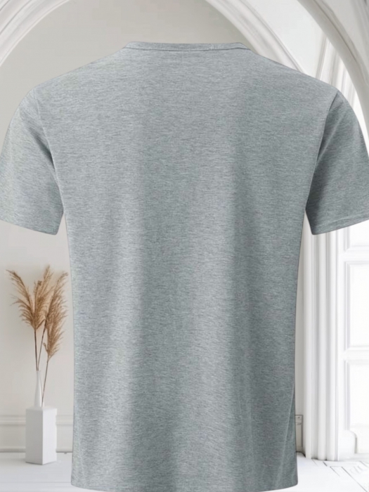 Compleu trening barbati Tricou gri cu maneca scurta