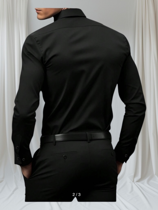 Jacheta pentru bărbați Camasa neagra barbati