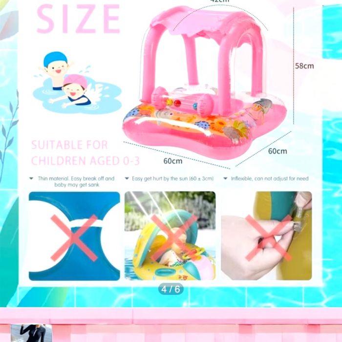 Carnetel pentru stickere Colac roz pentru fetite cu baldachin