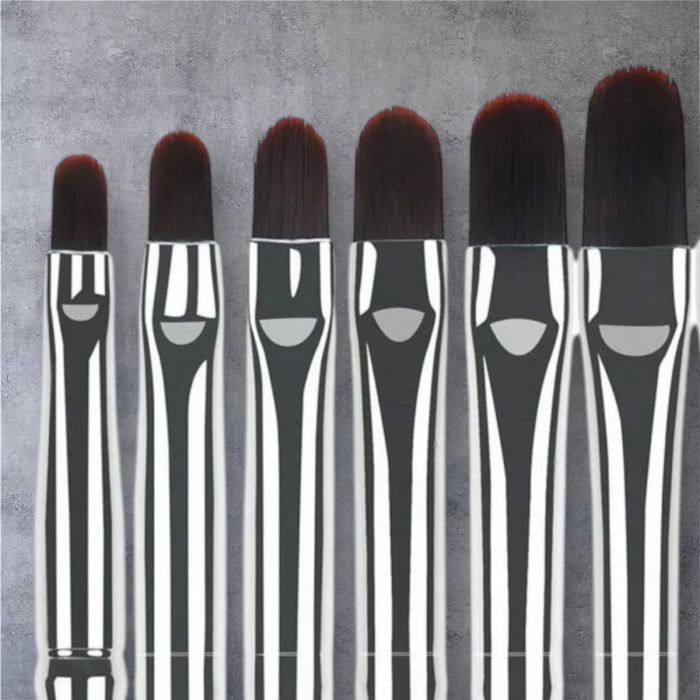 Perucă păr artificial Set 7 pensule pentru aplicare gen unghii