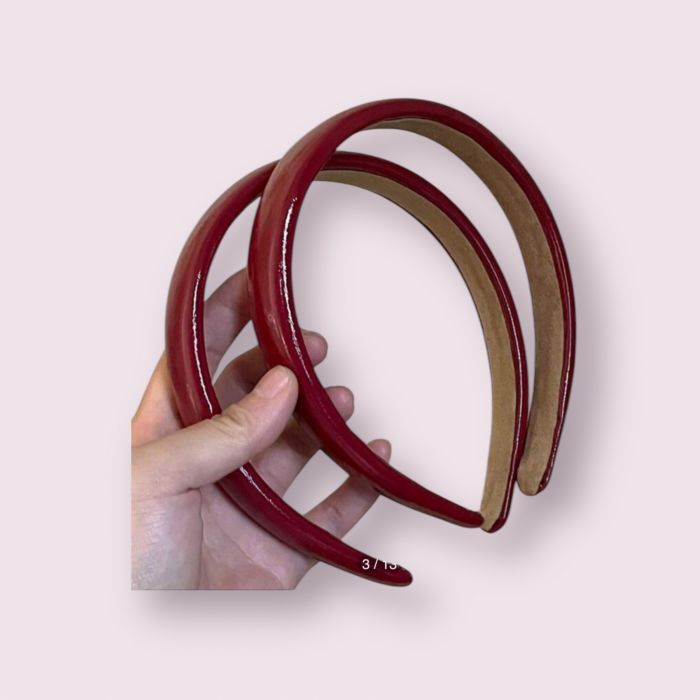 Fusta carouri  Coronita de par din piele ecologica