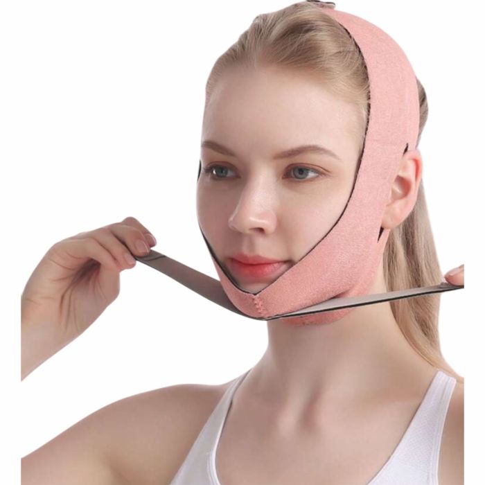 Sandale cu vârf ascuțit și cu curele la gleznă cu strasuri Mască de ridicare facială dubla